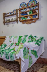 Mantel Pintado a Mano Estilo Chumbos